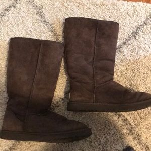 Dark brown UGG boots